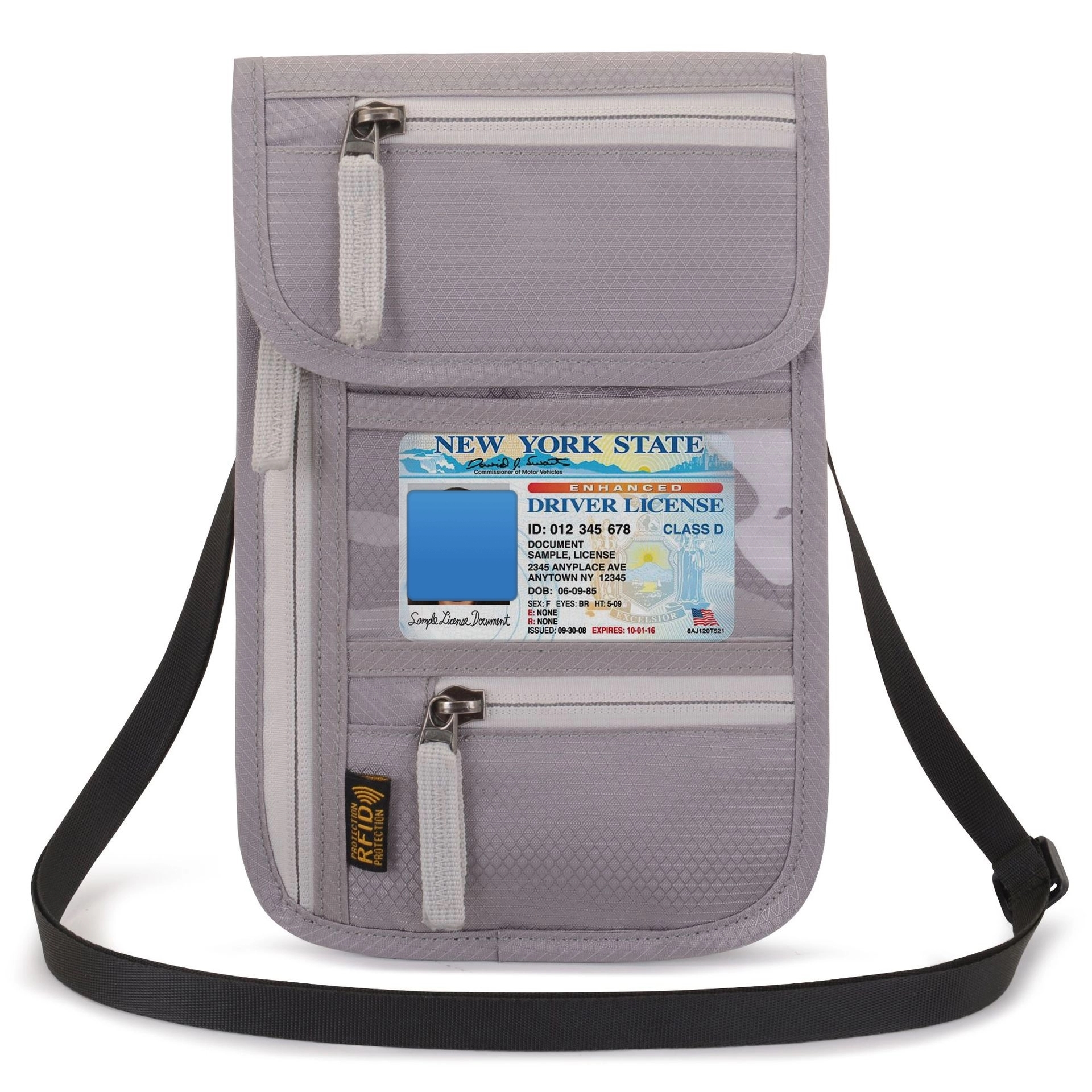 Custom RFID Blocking Travel Pouch Passport Holder Wallet 12