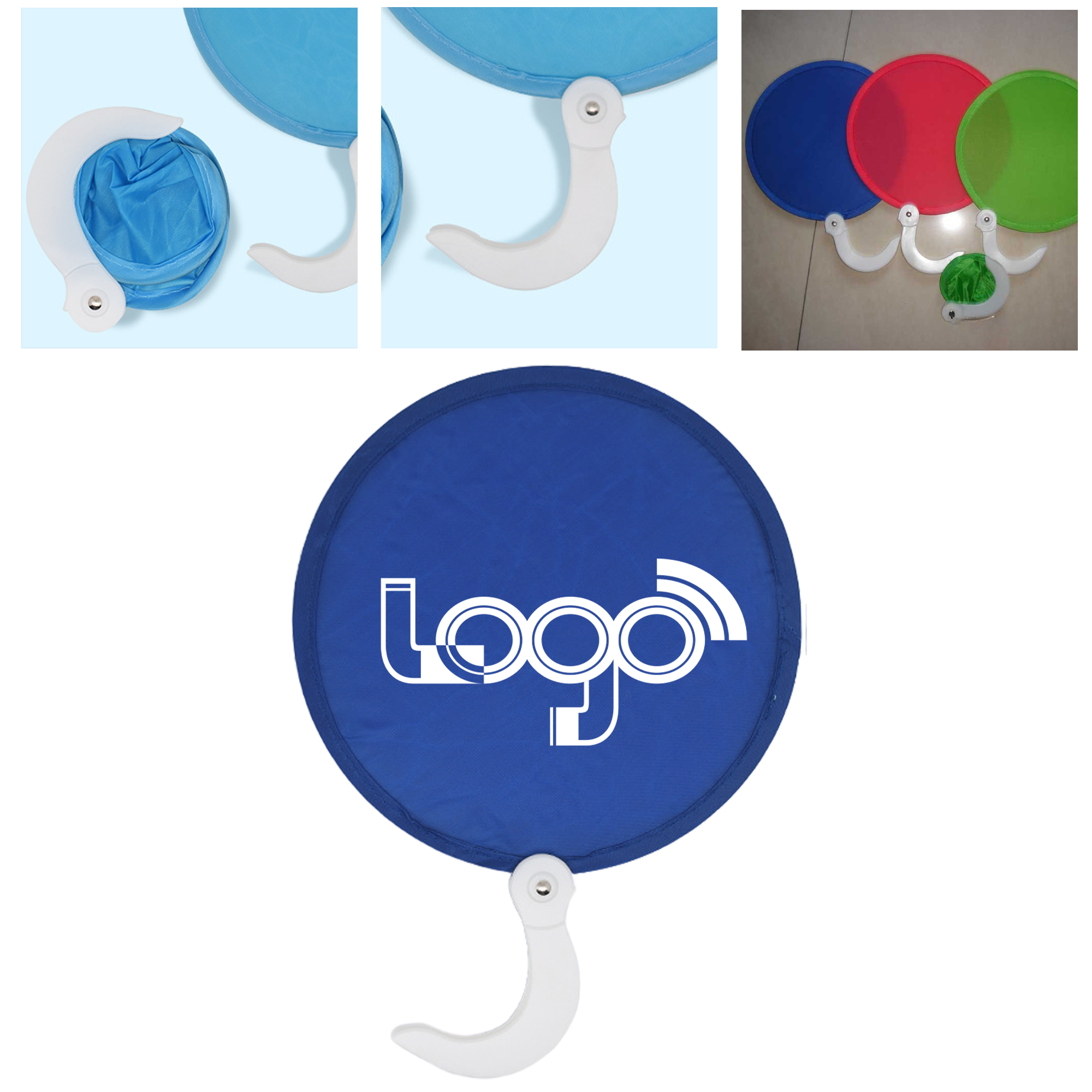 Versatile Polyester Folding Fan and flying disc 3
