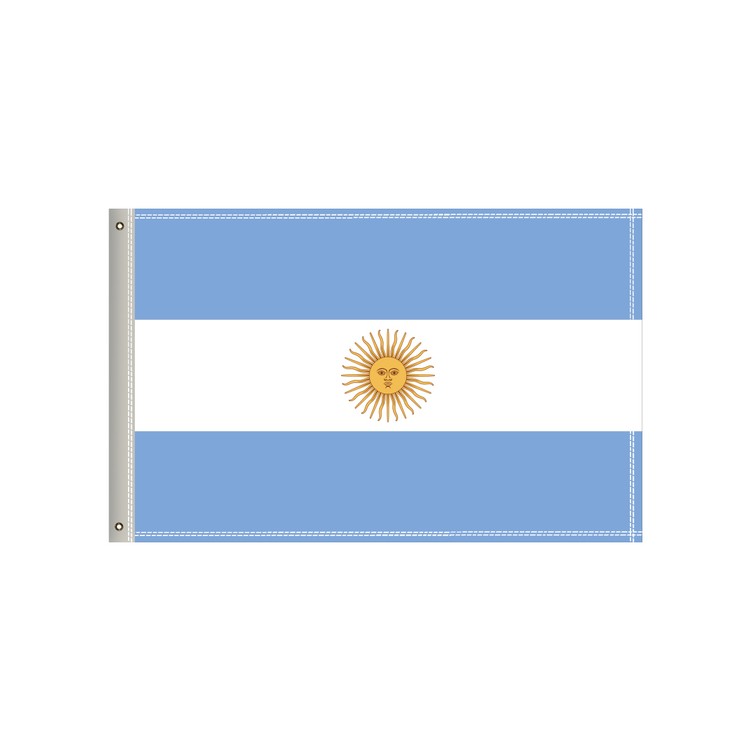 National Flag, Argentina, Single-Sided - 36"W x 24"H 2