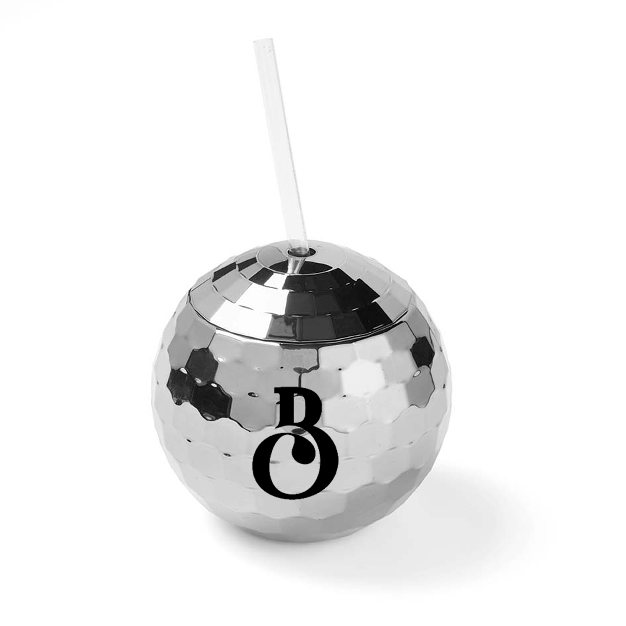 Disco Ball Tumbler Cup with Straw