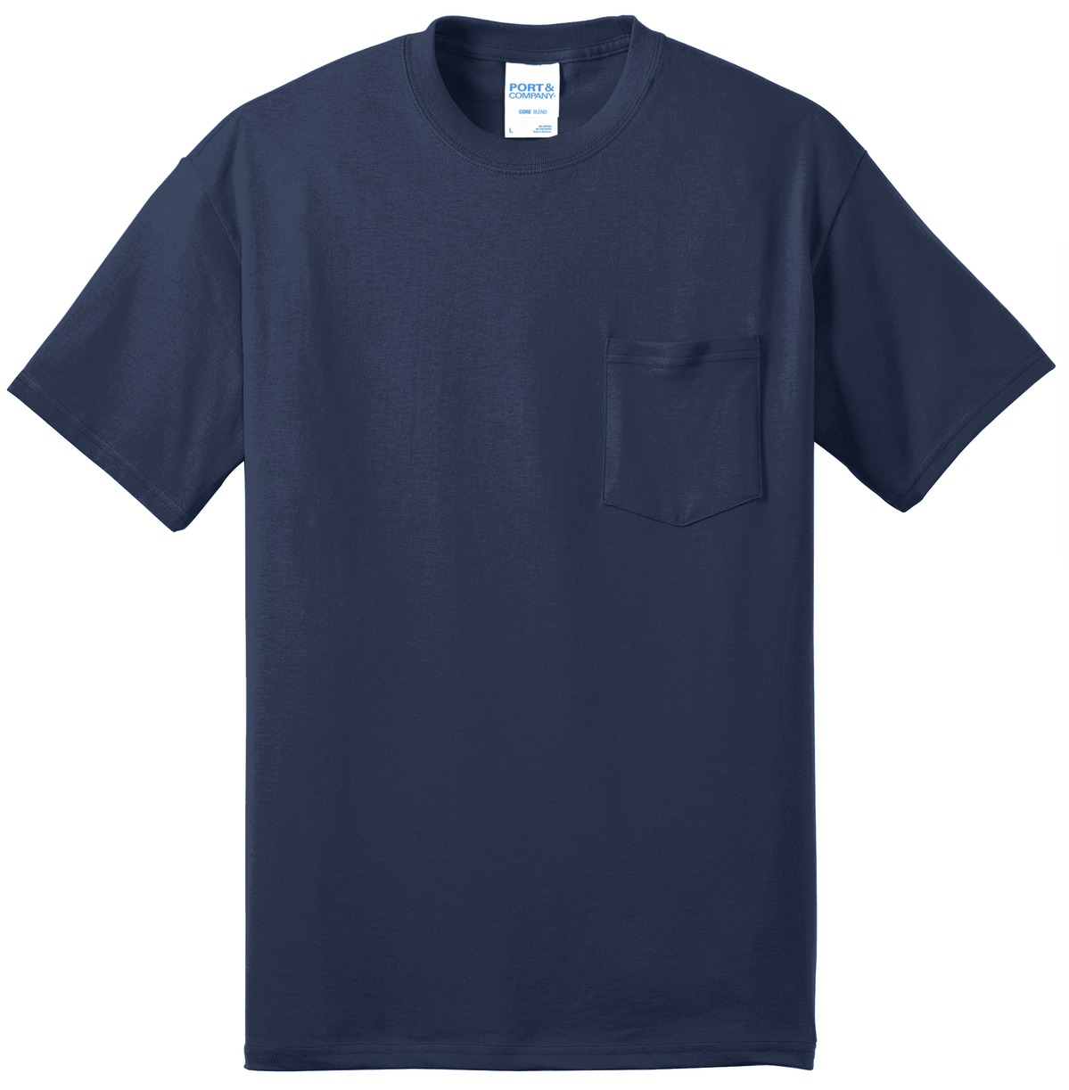 Port & Co Core Blend Pocket Tee. PC55P 31