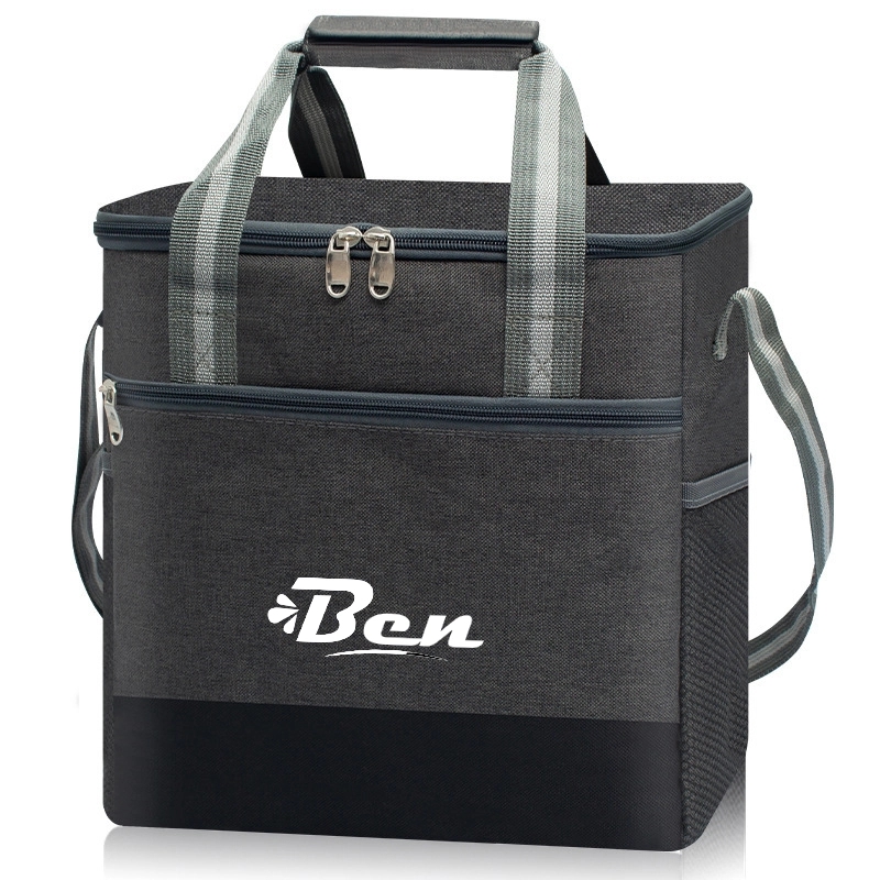 Large Double-Handle Oxford Cooler Crossbody Bag 2
