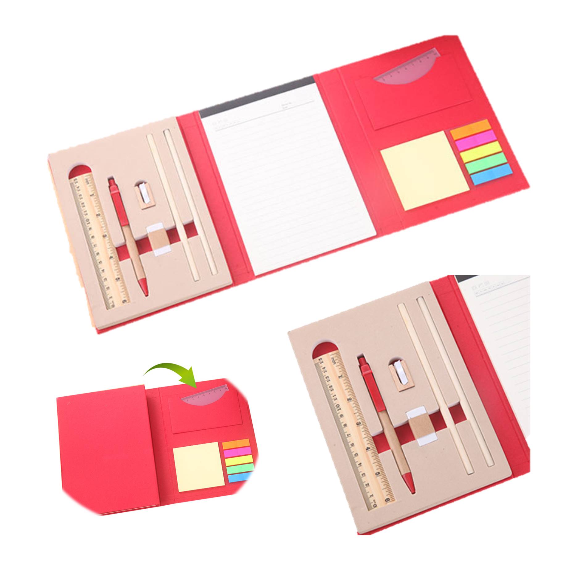 Creative Multi-Function Notebook With Sticky Notes 1