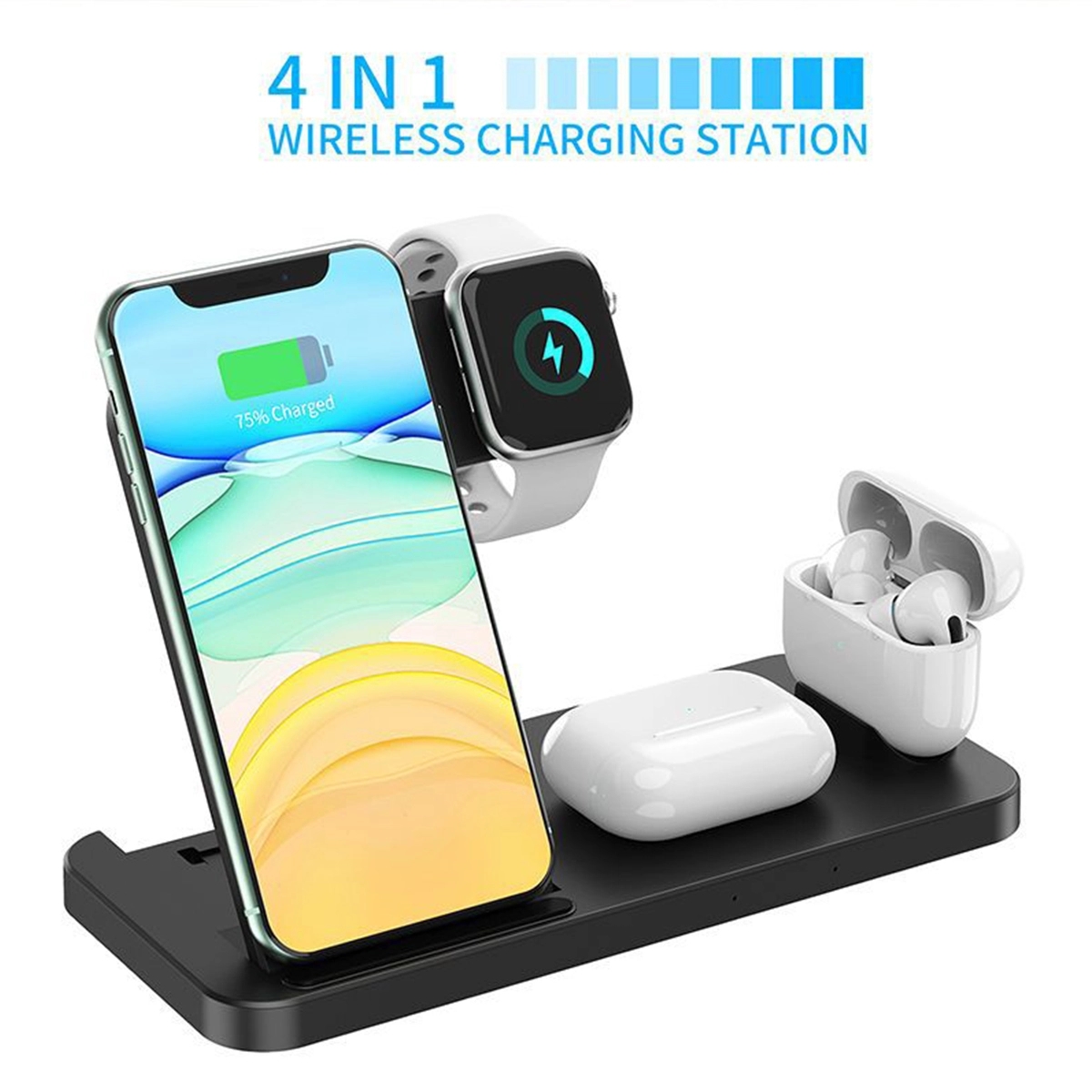 3 In 1 Custom Logo Foldable Wireless Charger 2