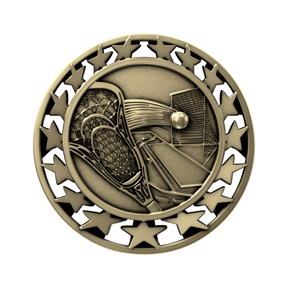 Lacrosse Star Medallion (2-1/2") 4