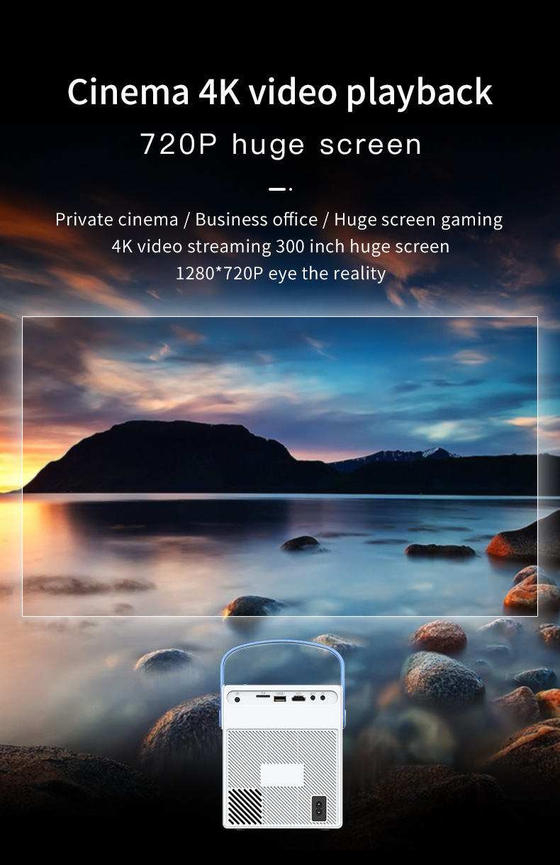 Mini Full HD 4K Smart Projector 4