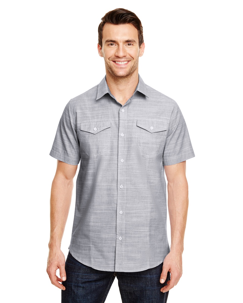 Burnside Men's Texture Woven Shirt 2