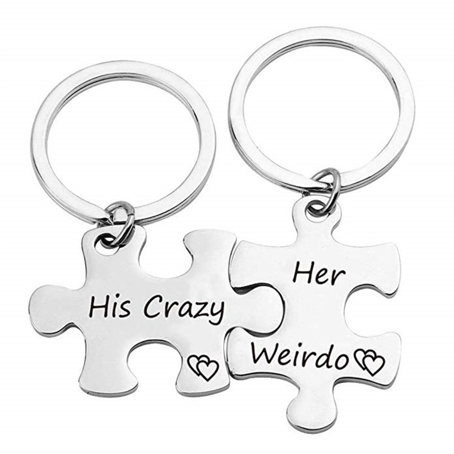 Puzzle Piece Couple Keychains 1