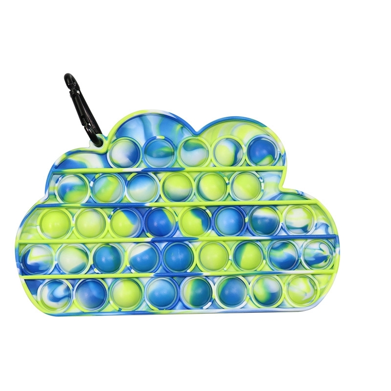 Rainbow Clouds Push Pop Toy 3