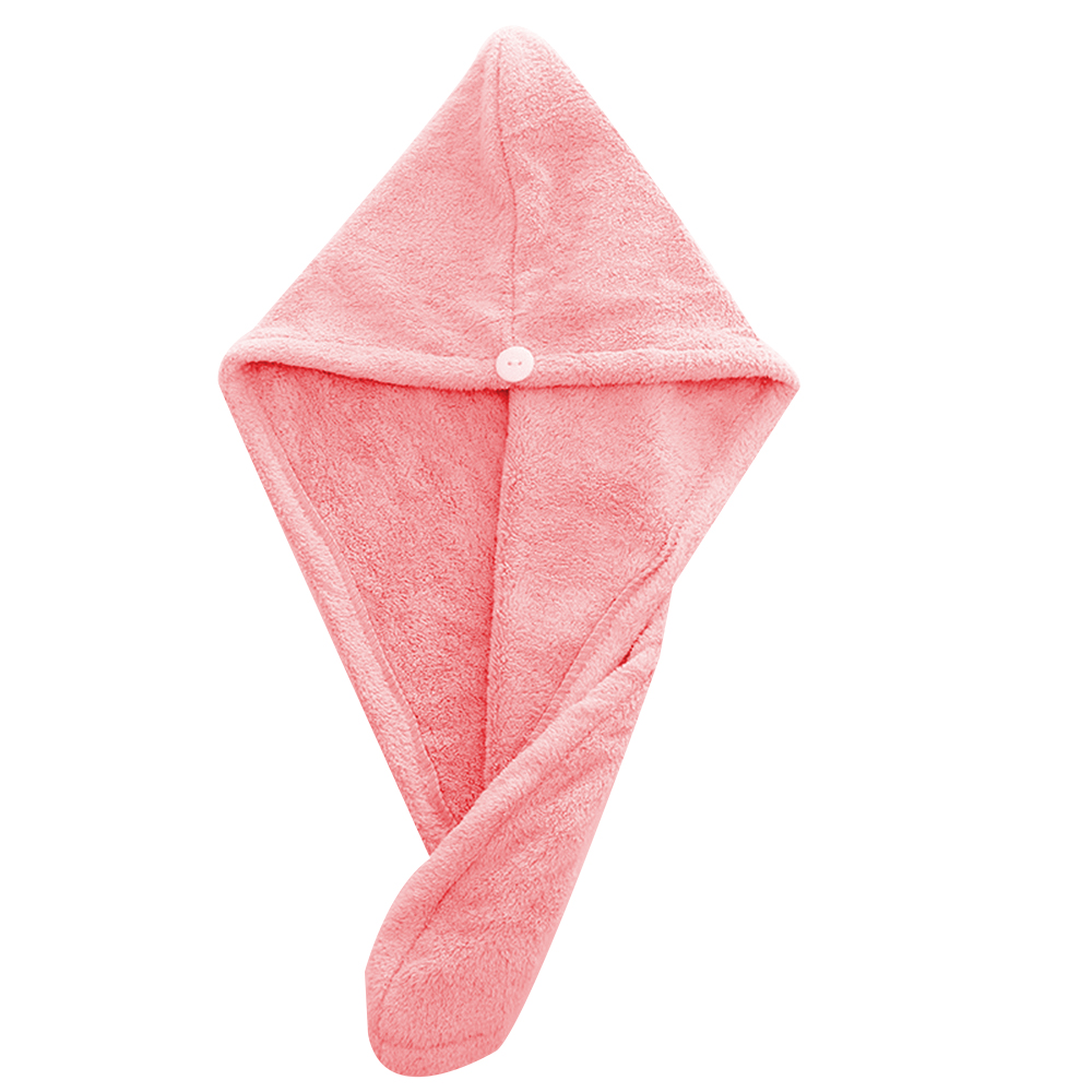Thickened coral velvet hair-drying cap absorbent dry hair towel 7