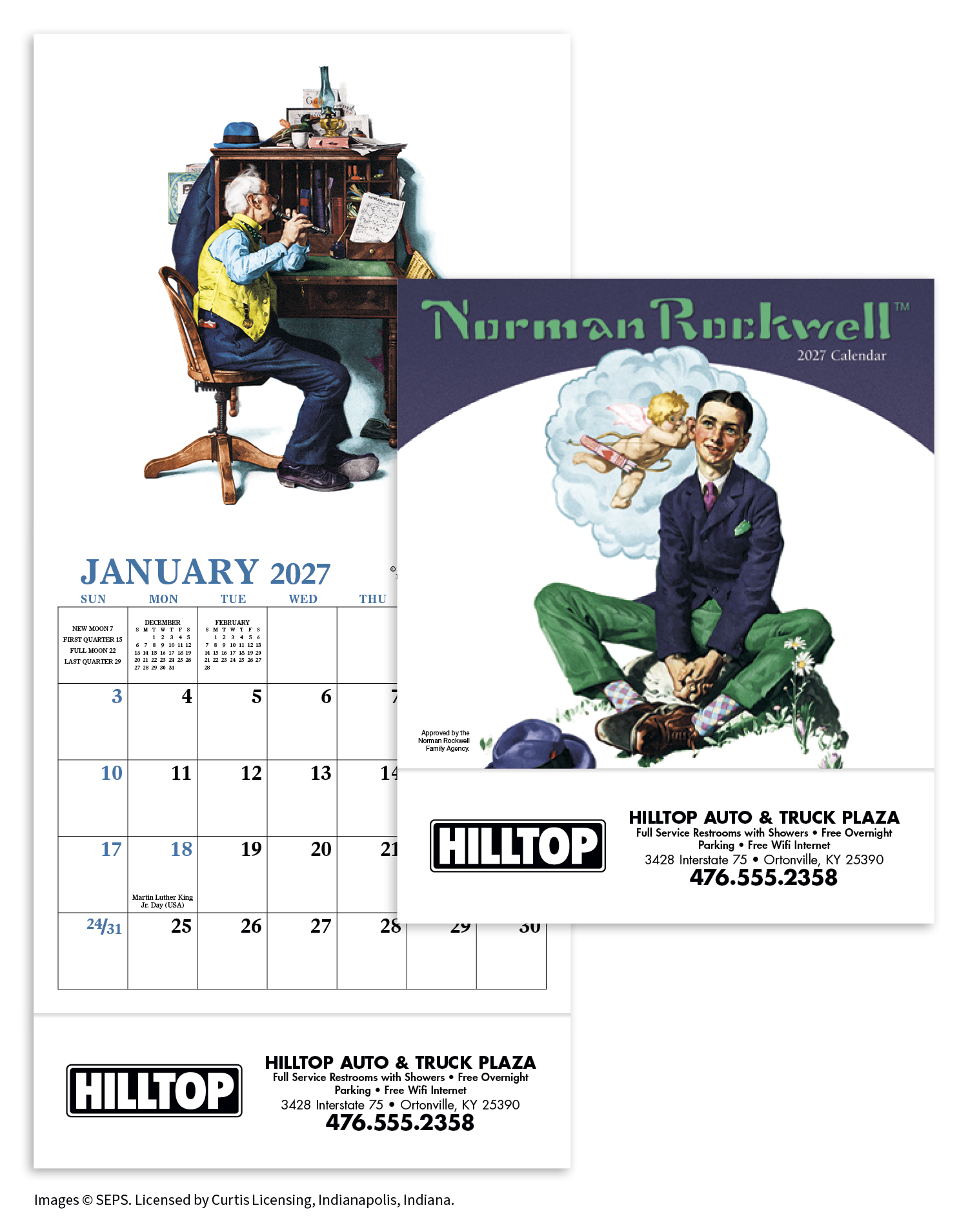 HotLine® Products Norman Rockwell Mini Calendar 59