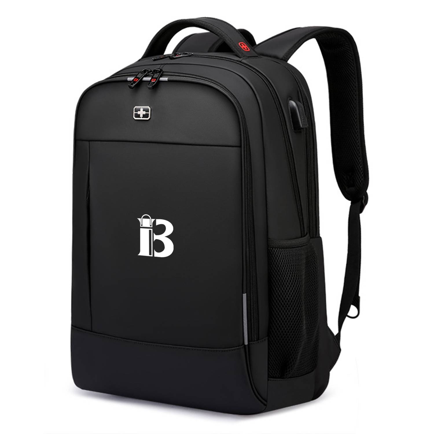 Oxford large capacity backpack with USB charging port 1