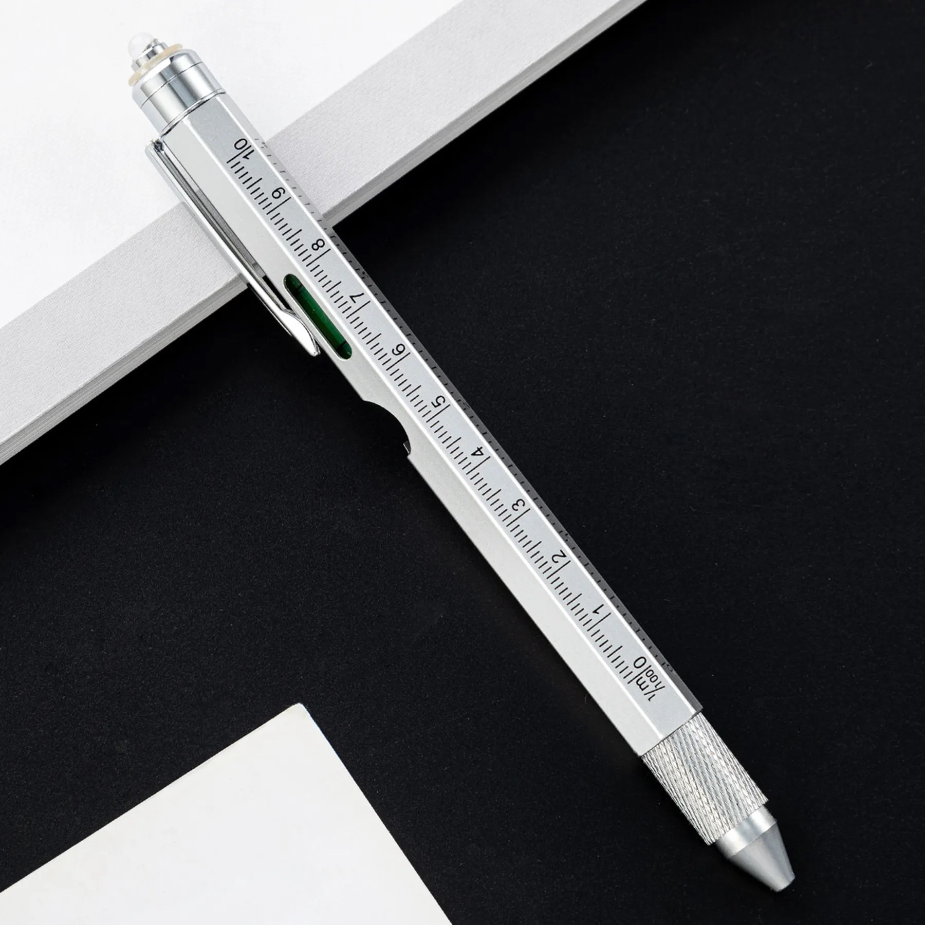 9 in 1 Metal Multi Tool LED Light Touch Ballpoint Pen 11