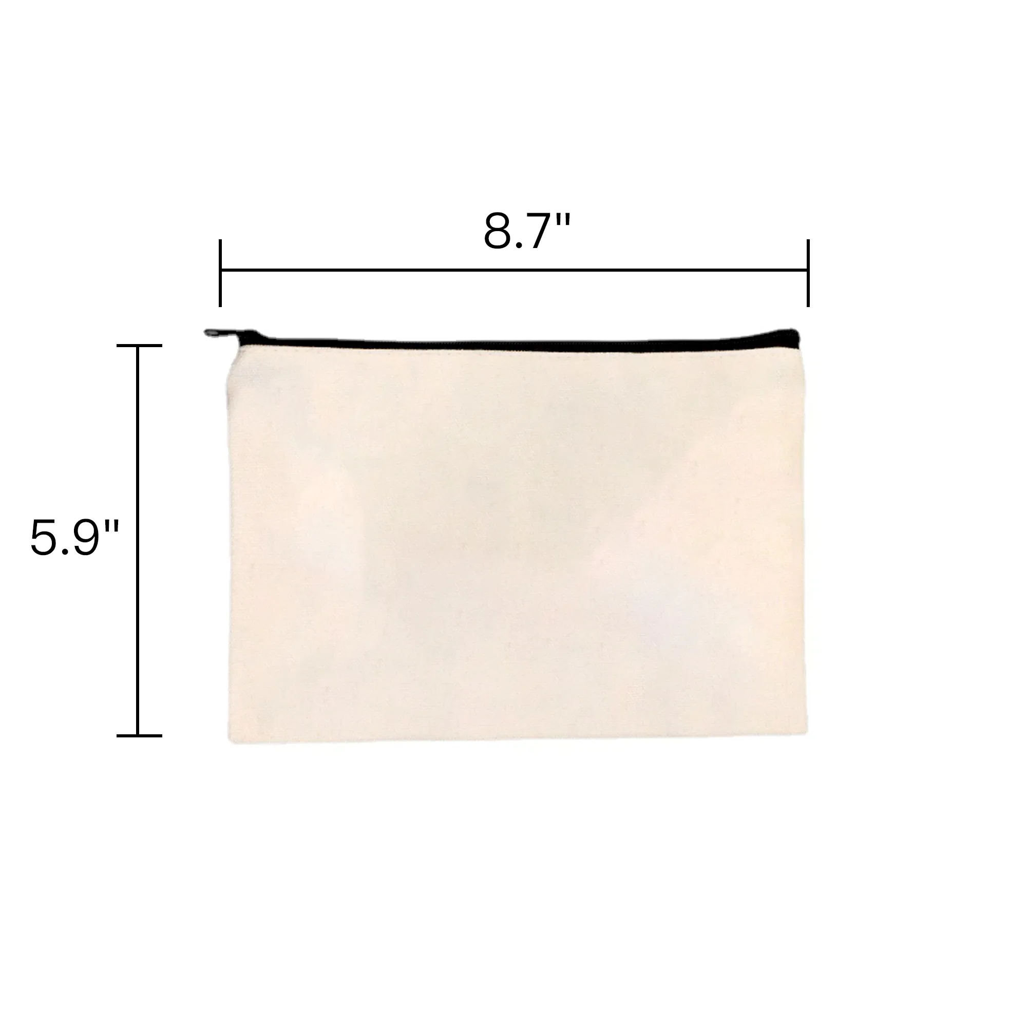Canvas Zipper Full Color Pouch 3