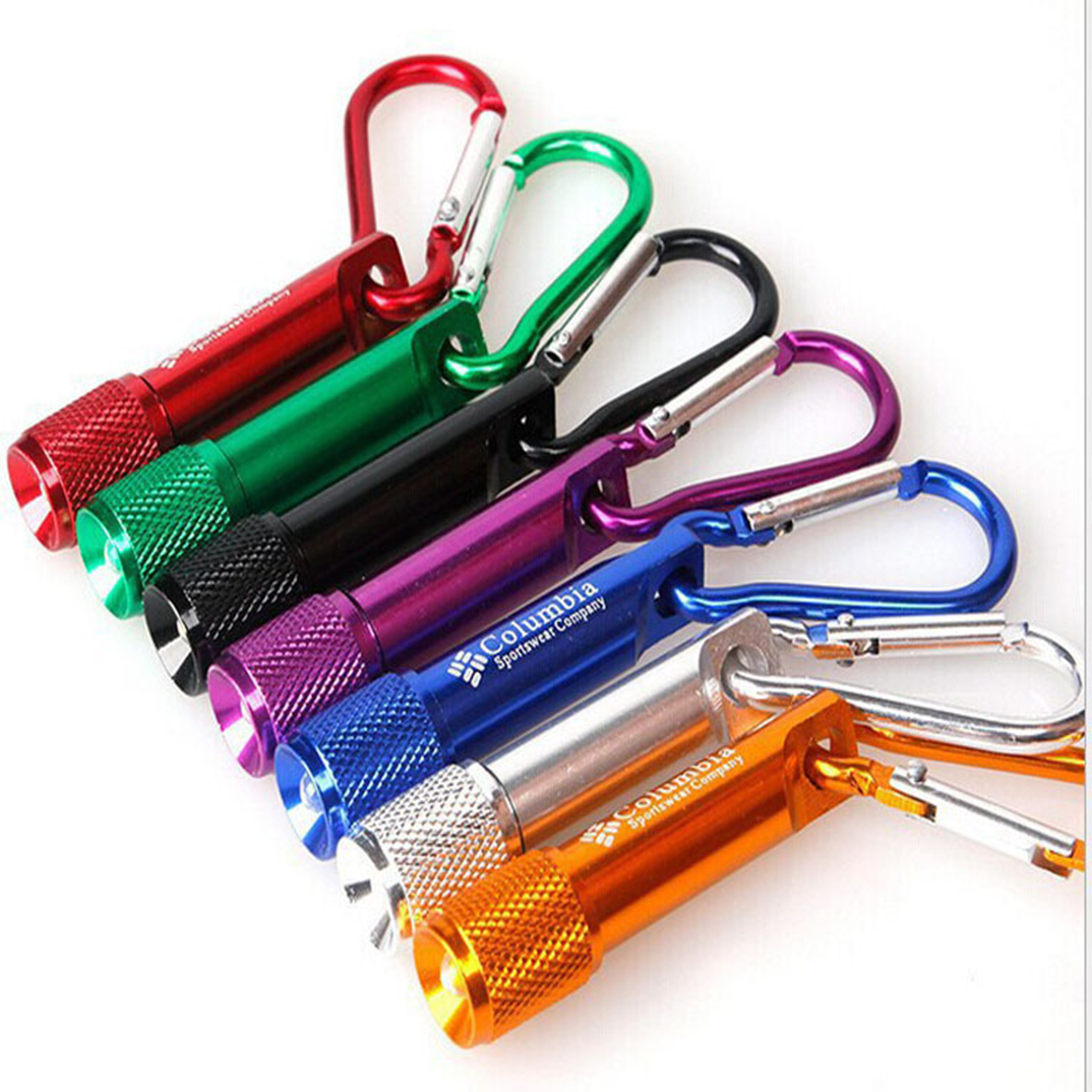 Mini LED Flashlight With Carabiner 2