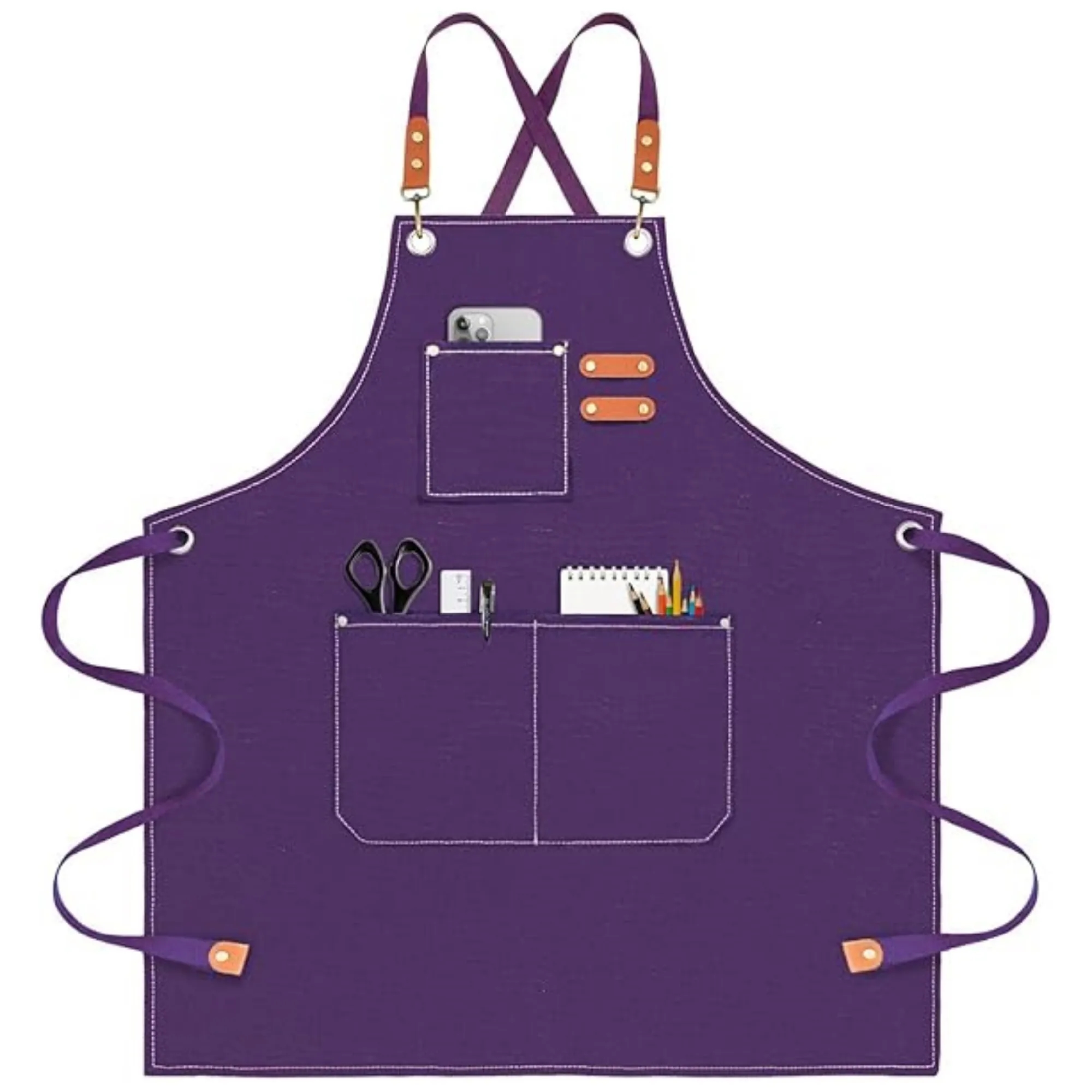 Heavyweight Canvas Cross-Back Apron 8