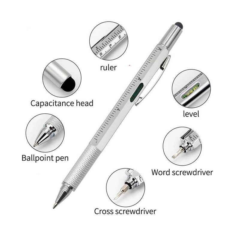 6 In 1 Stylus Multi Tool Ballpoint Pen 2