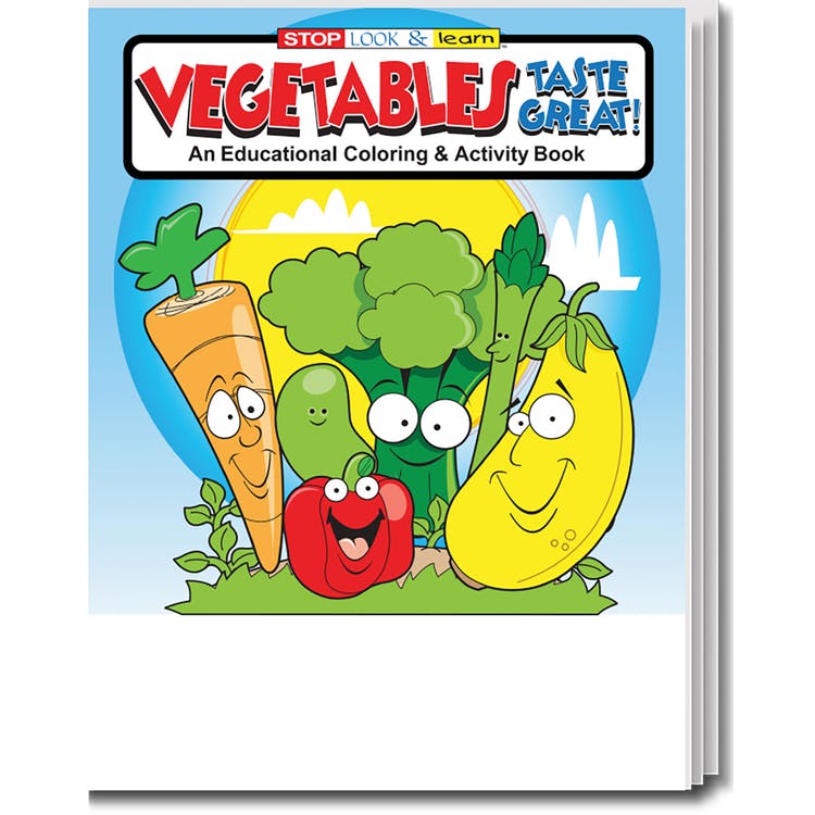 Vegetables Taste Great Coloring Books - Ages 3-11 16 Pages 2
