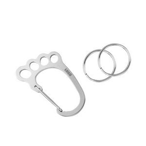 Footprint Shaped Key Holder Carabiners 9