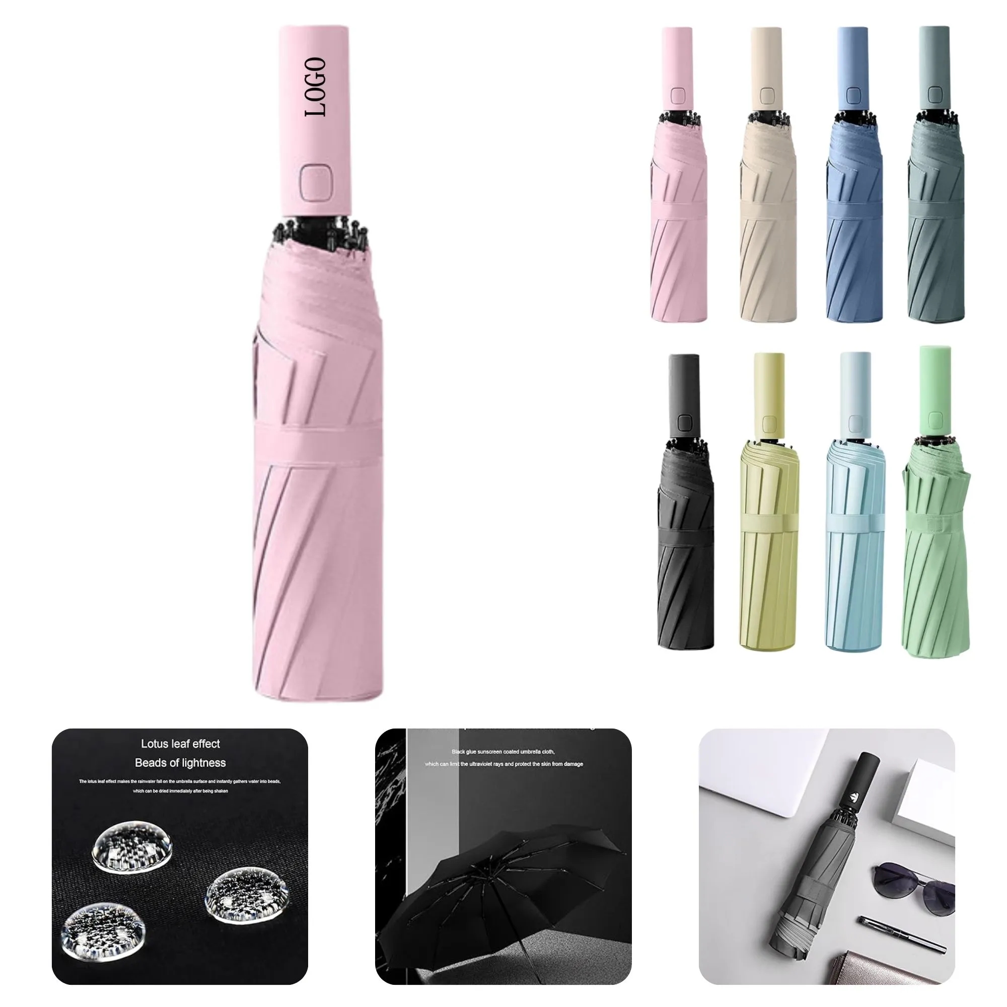 Dual-Purpose Automatic Folding Umbrella 9