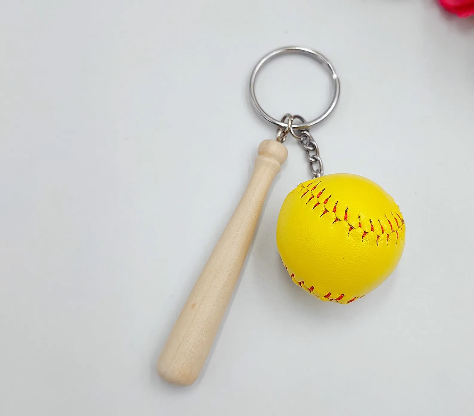 Mini Baseball Key Holder 2