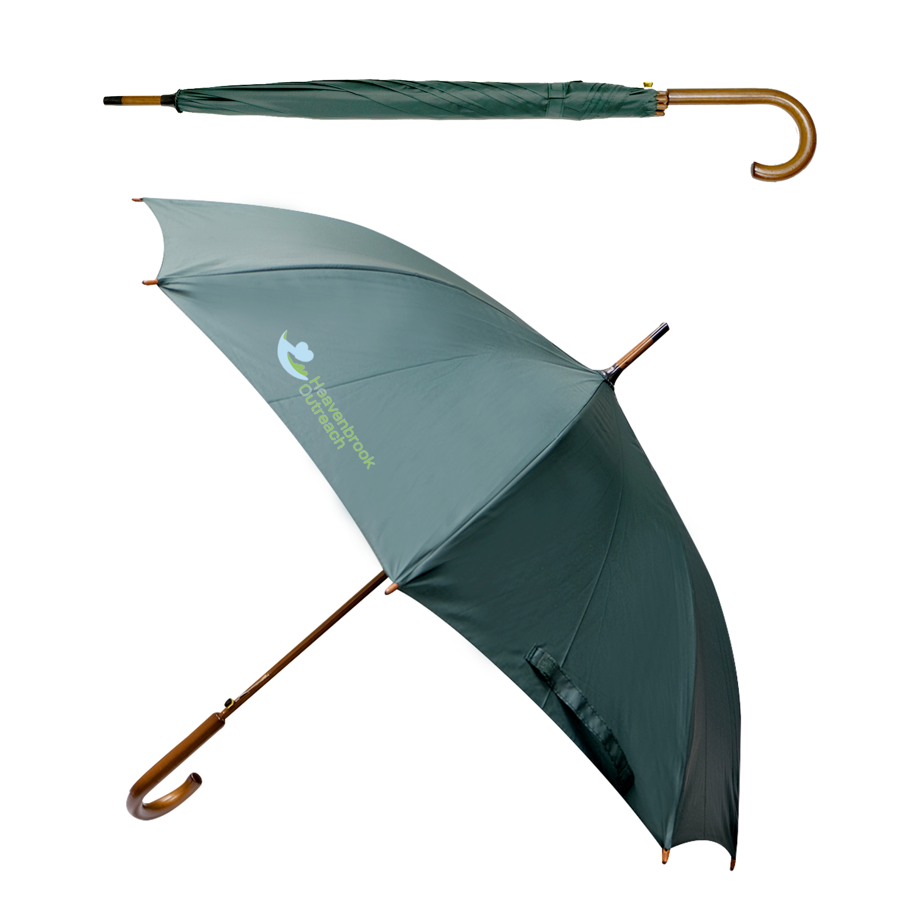 EXECUTIVE UMBRELLA: 48" Arc with Hook Handle 8