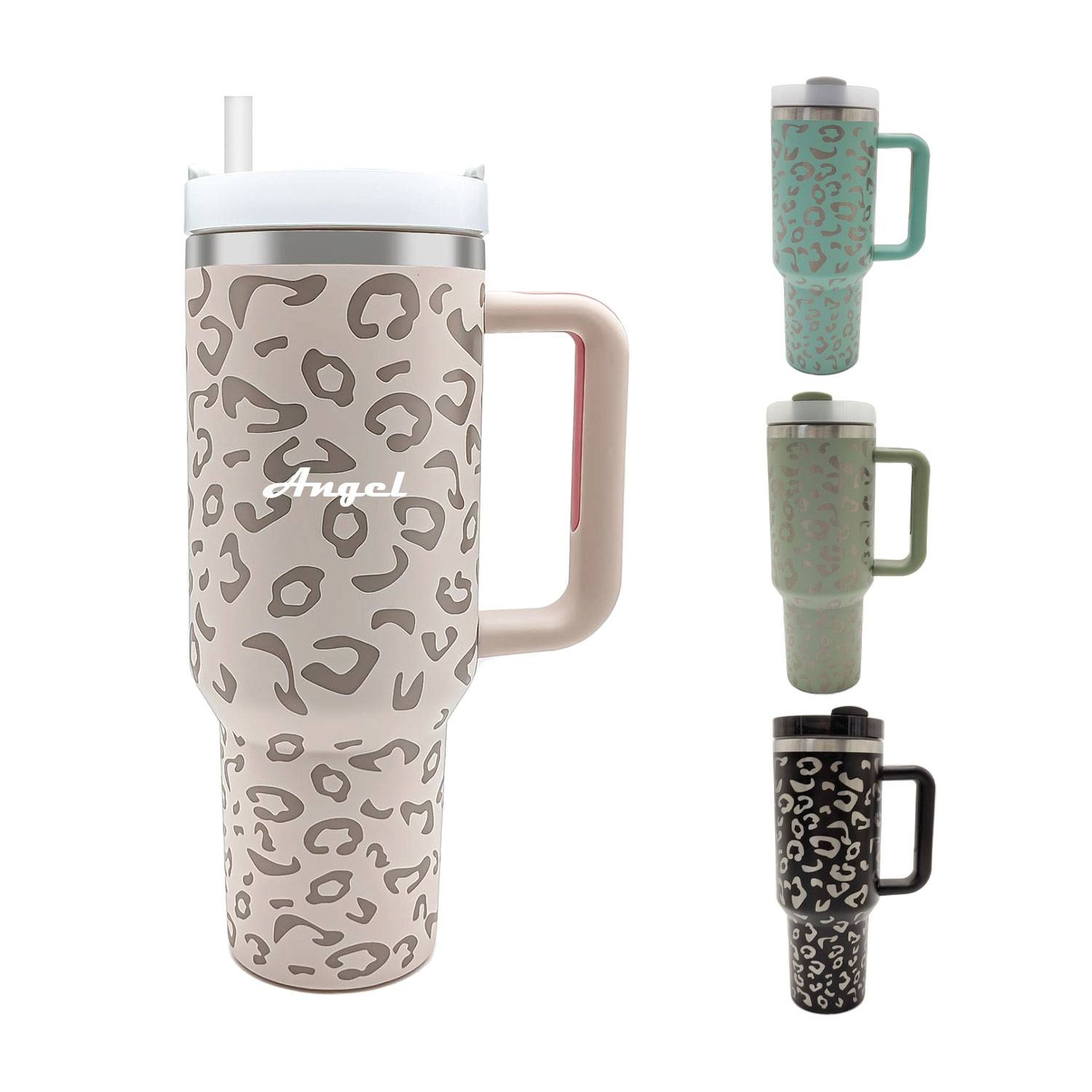 40 oz Leopard Print Water Bottle