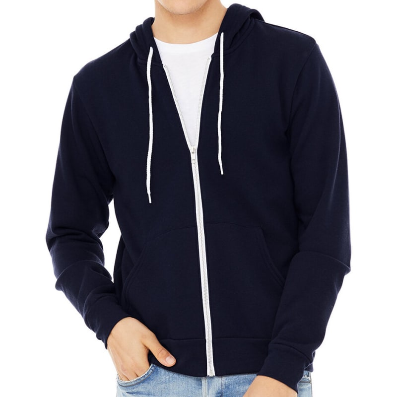 Bella Unisex Poly-Cotton Fleece Full-Zip Hoodie 87