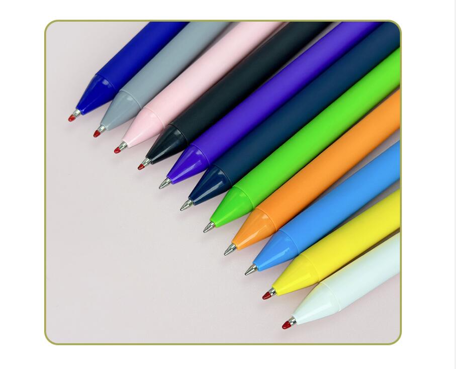 Colored Soft Touch Retractable Ballpoint Pens 7
