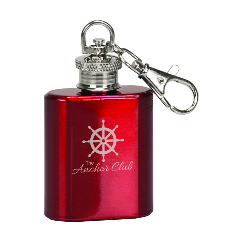 1 OZ. STAINLESS STEEL FLASK KEY CHAIN (COLORS) 5