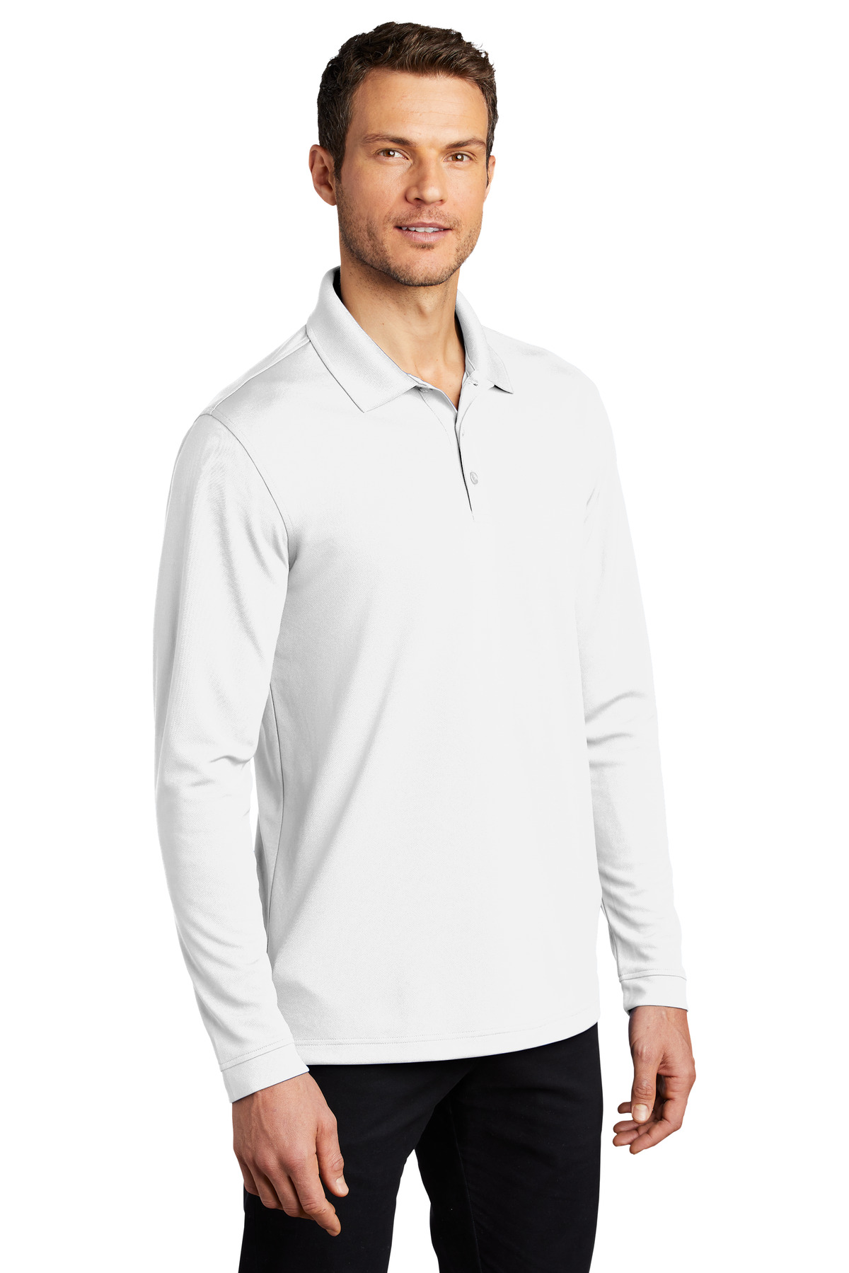 Port Authority Dry Zone UV Micro-Mesh Long Sleeve Polo K110LS 46