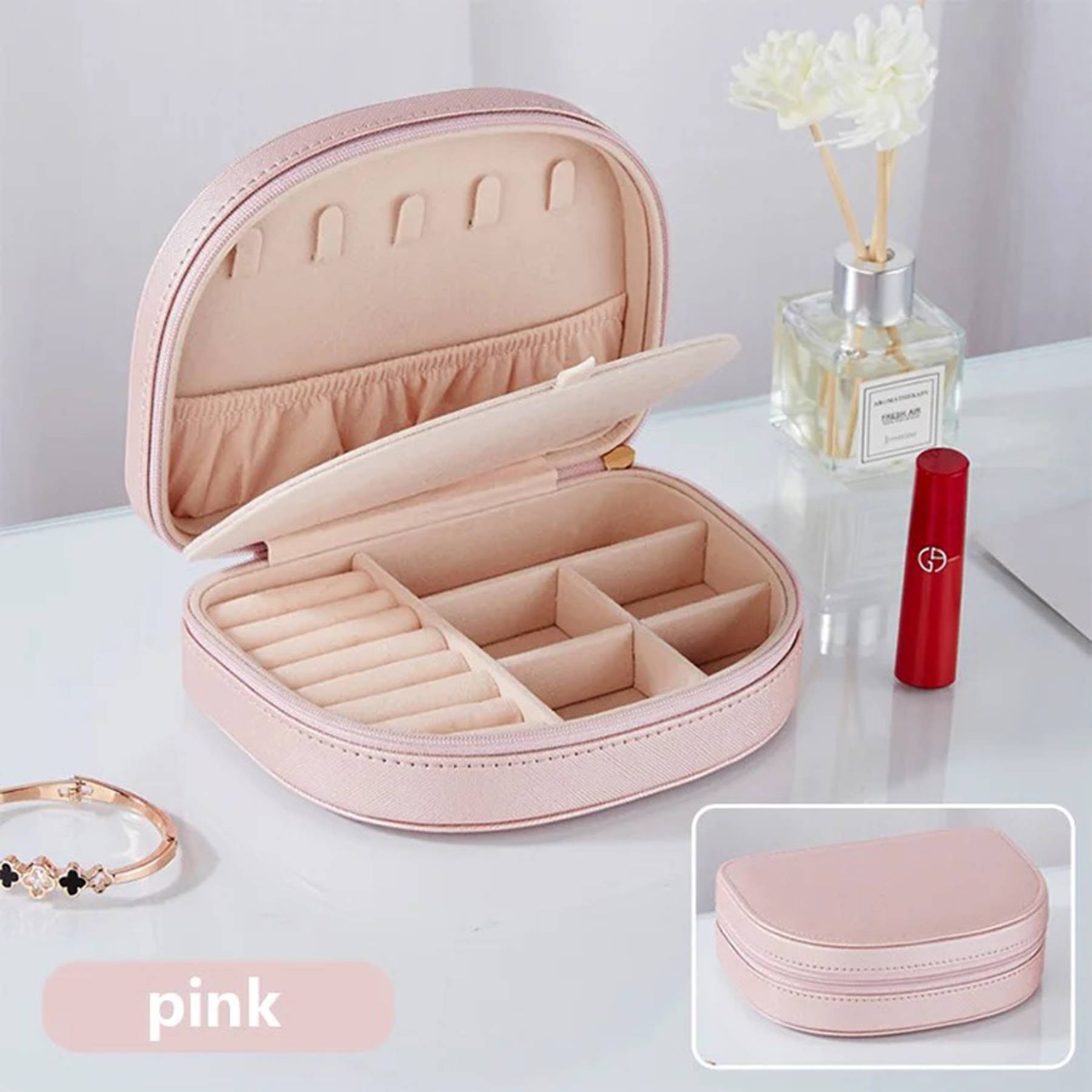 PU Leather Travel Jewellery Box for Women 4