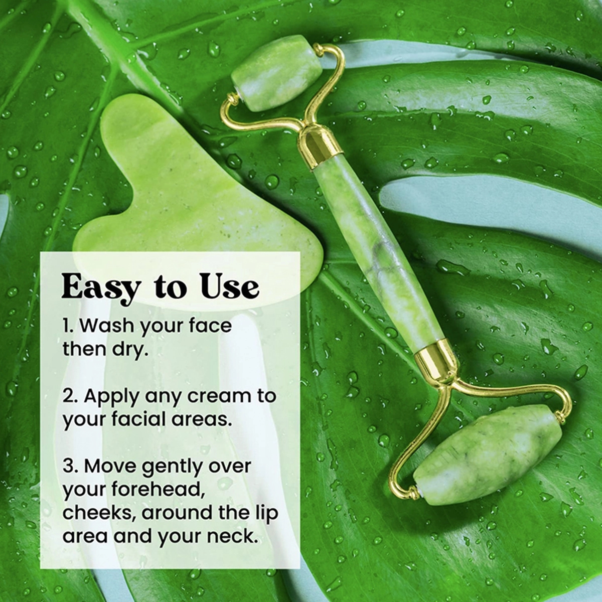 Custom Self Care Gifts Gua Sha & Face Roller 5