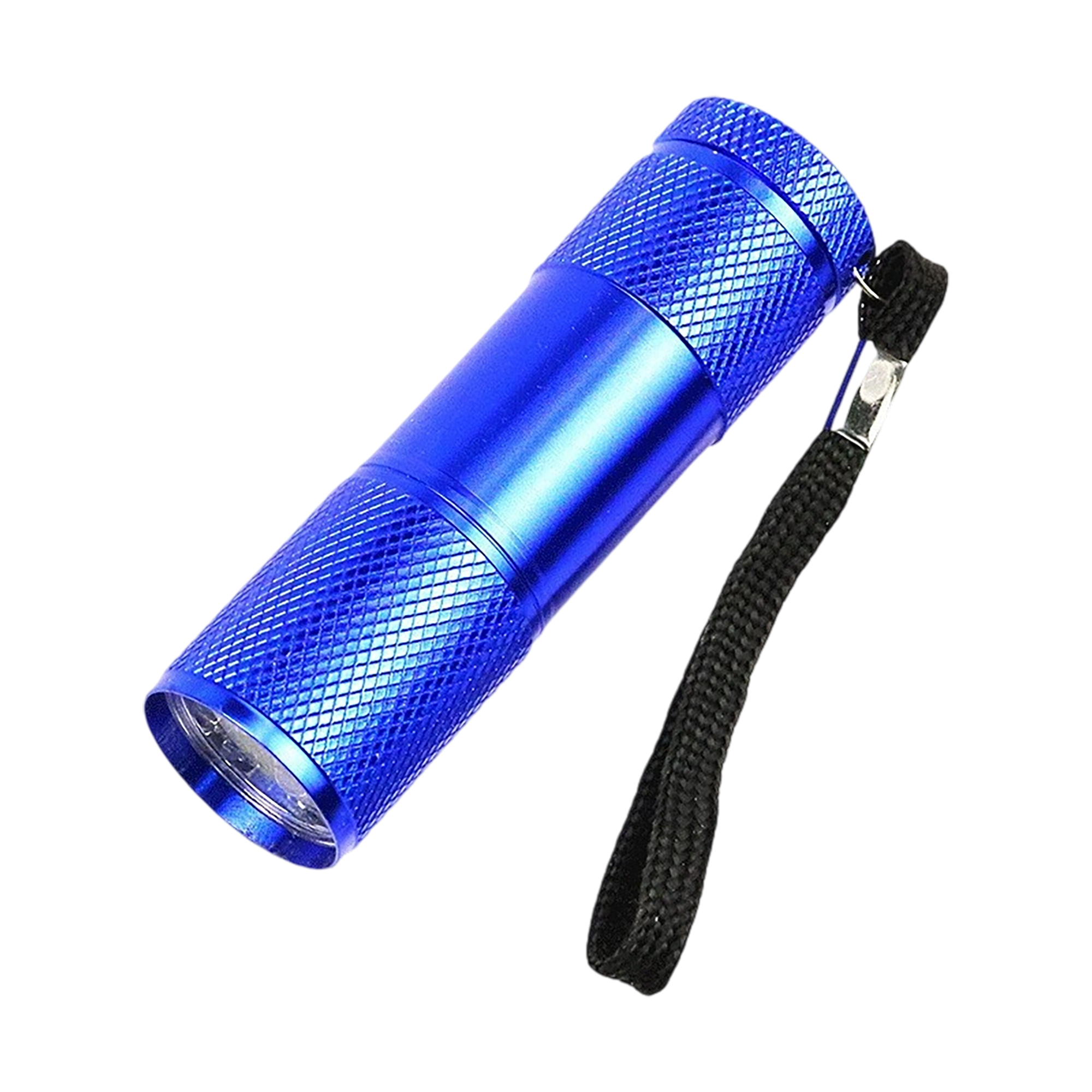 Aluminum Alloy LED Flashlight With Wrist Strap 3.43" 1