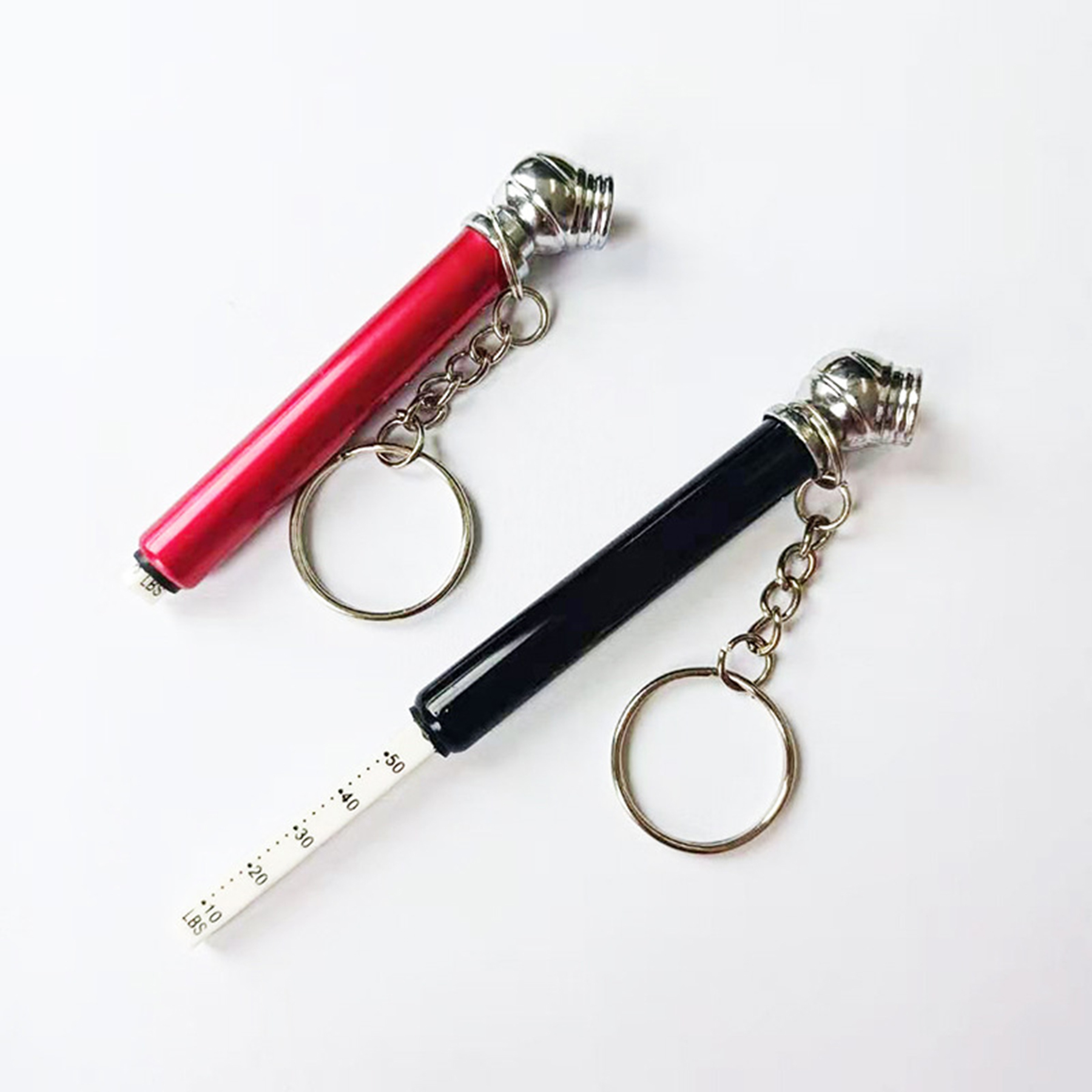 Portable Automobile Tire Pressure Gauge With Keychain 2