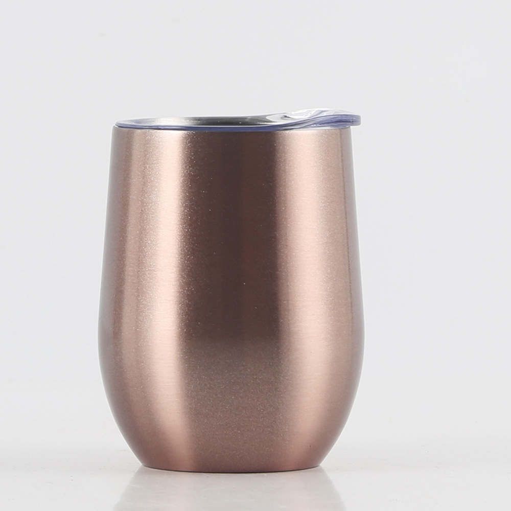 Double Layer Stainless Steel Wine Glass Insulation Cup Student Office U-Shaped Egg Cup 1
