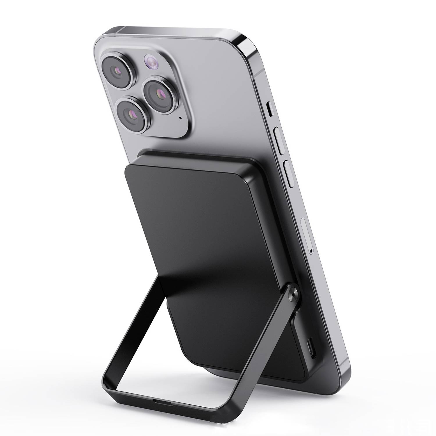 5000mAh Metal Cell Phone Wireless Charger with Stand 4