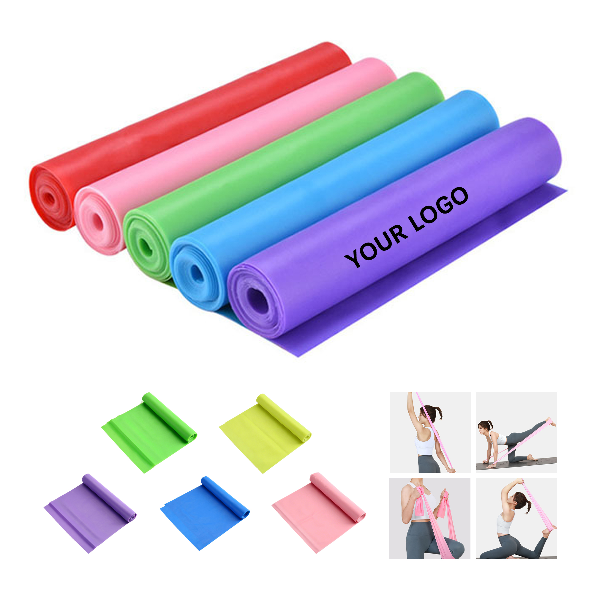 TPE Resistance Exercise Band 59" x 5.9" x 0.018" 3