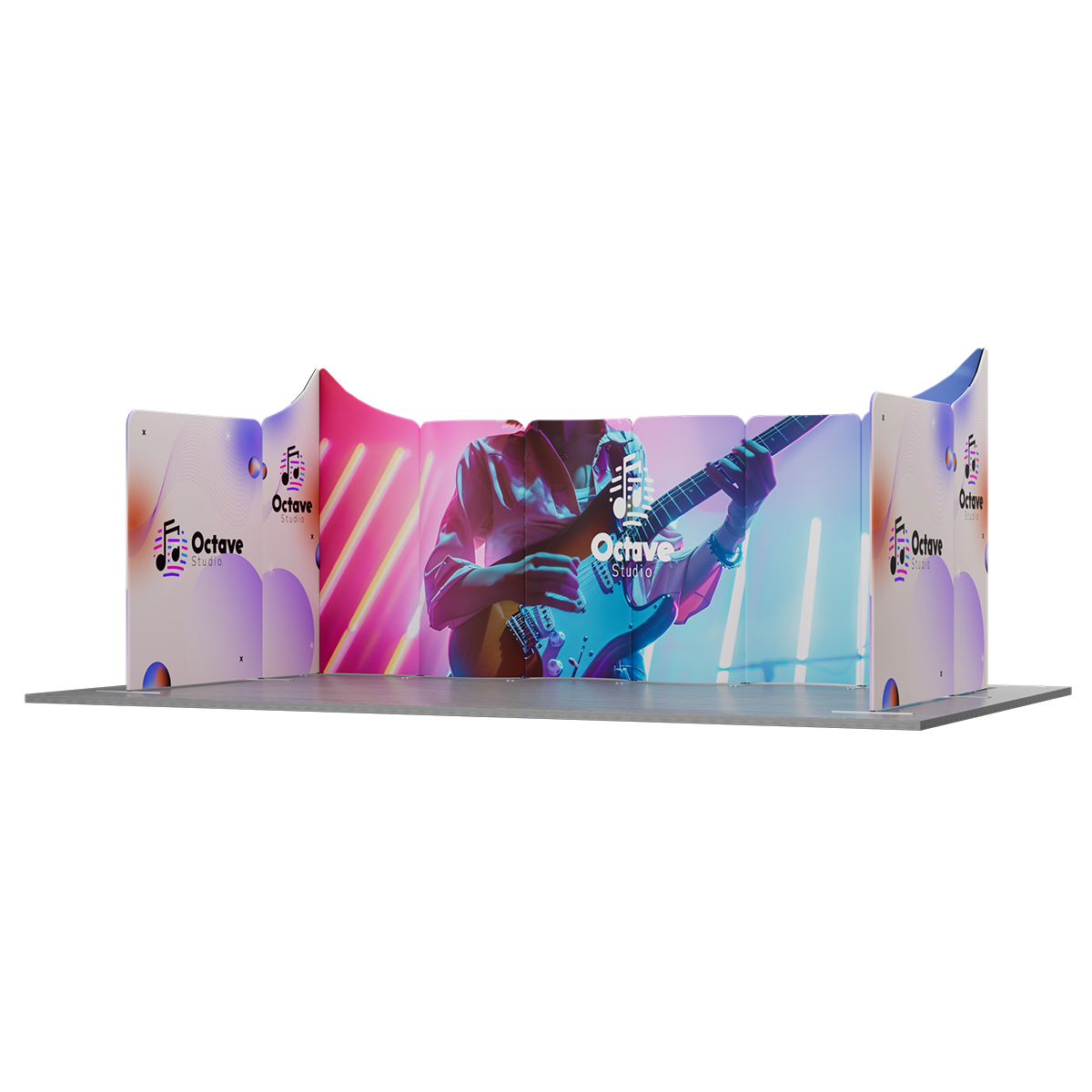 NEW MagLock 10'x20' Booth Fabric Display Kit B 7