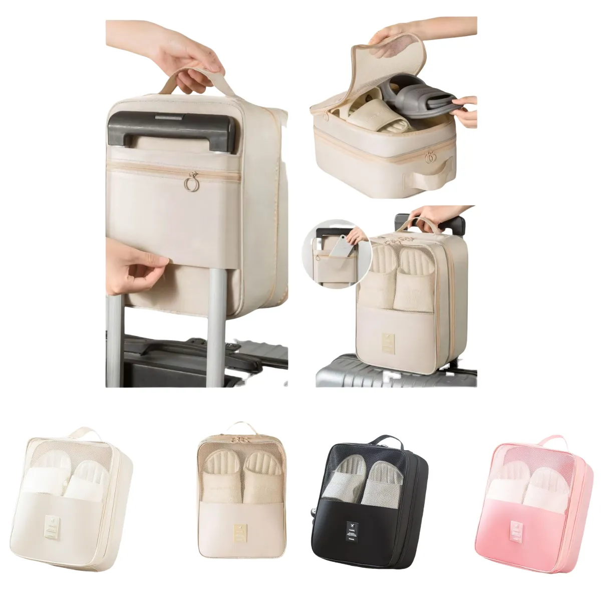 Travel shoe storage bag 4