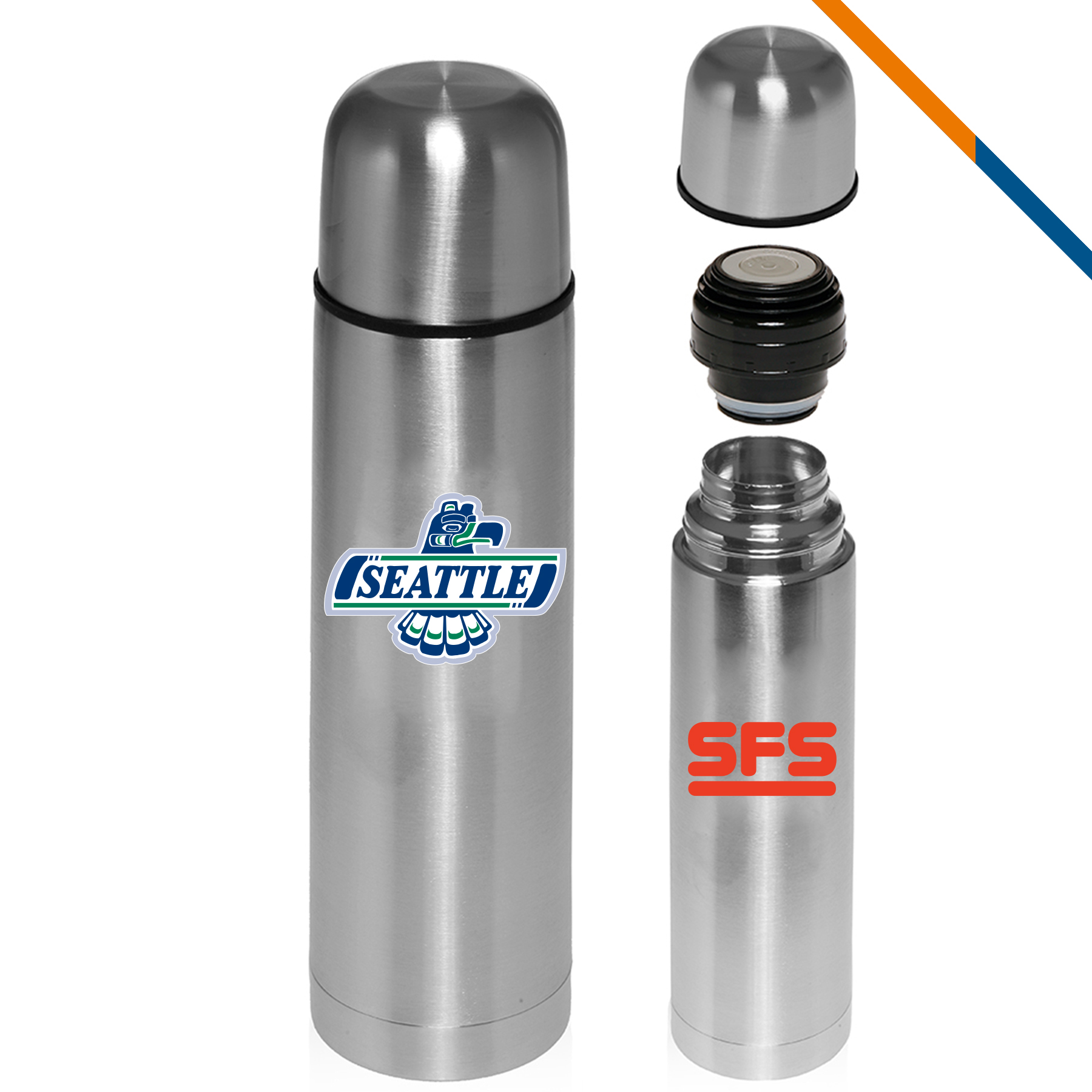 Simi Stainless Steel Vacuum Flask - 24 OZ. 2