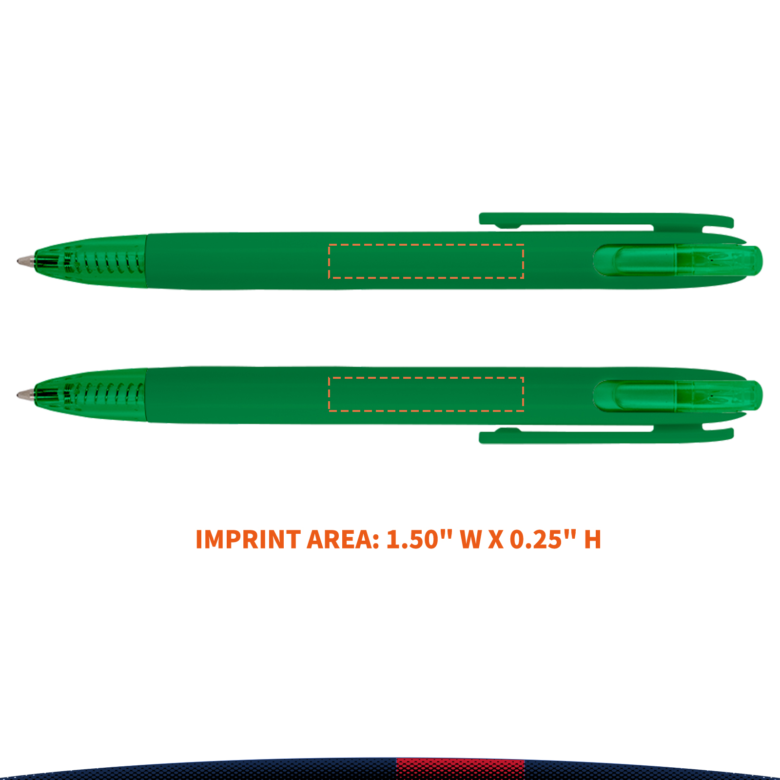 Cairbre Recycled Ballpoint with Transparent Plunger 9
