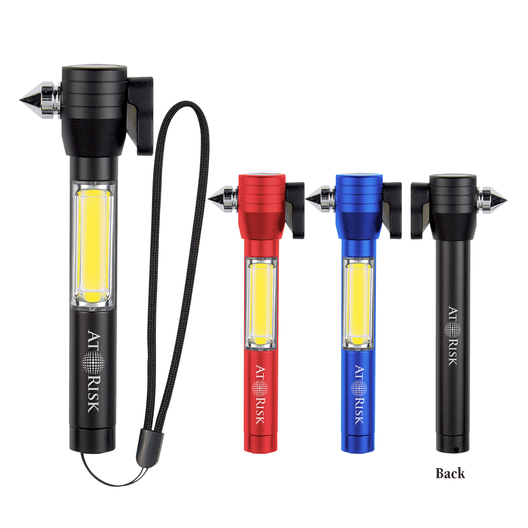 4 in 1 Safety Tool with COB Flashlight 11