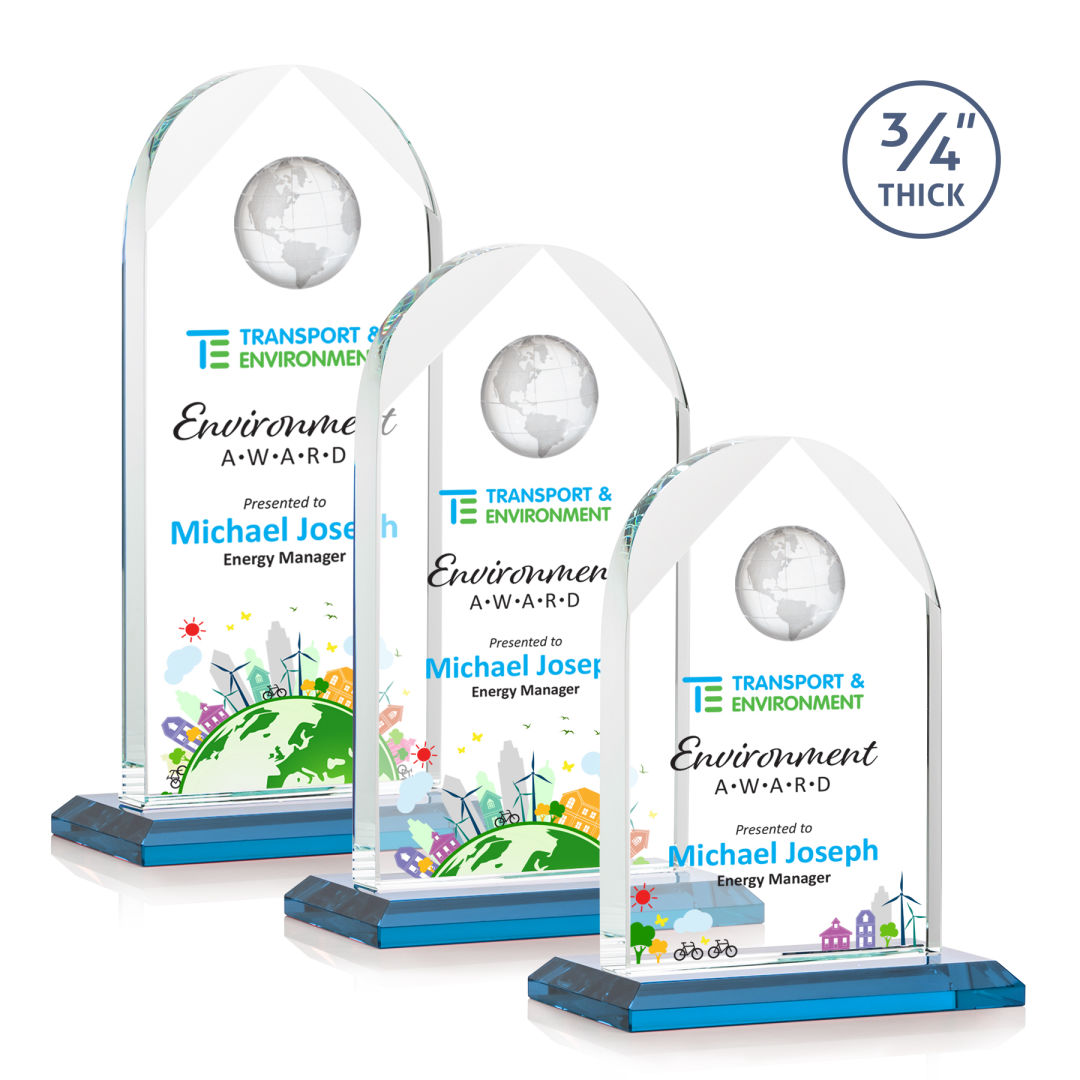 Blake Globe VividPrint™ Award - Sky Blue