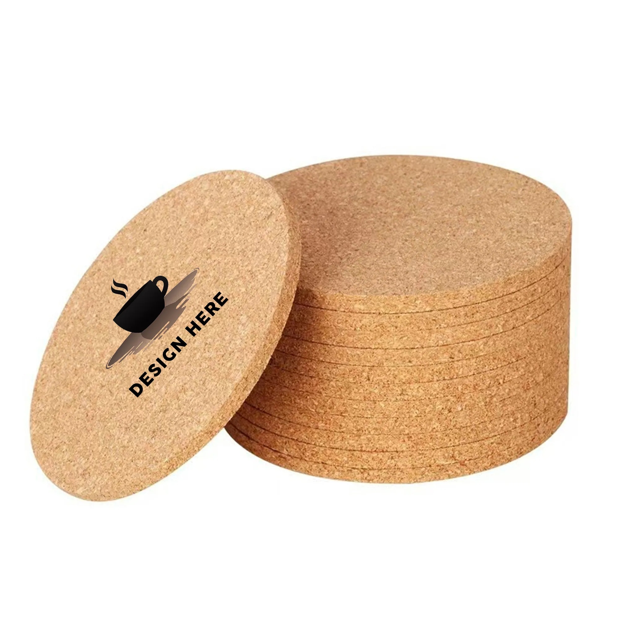 Round Cork Coaster 2