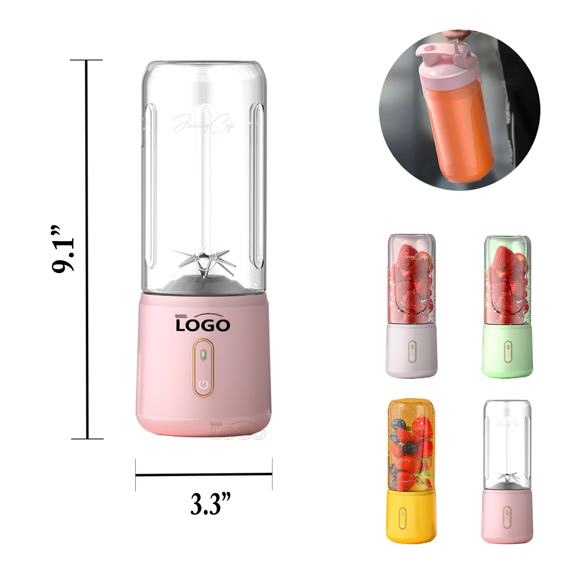 MOQ50 Ice Crushing Portable Blender for Outdoor Use 3