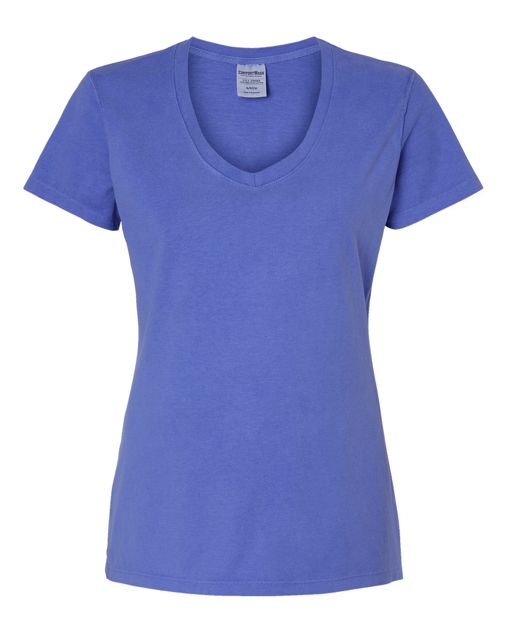Women's Garment-Dyed V-Neck T-Shirt - GDH125 55