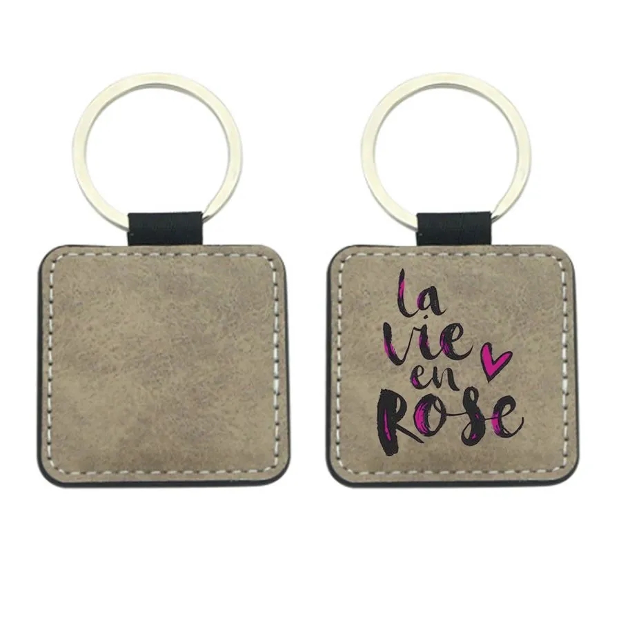 Sublime Square Leather Keychain 8