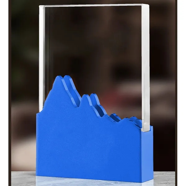 Crystal Metal Mountain Trophy Award 9