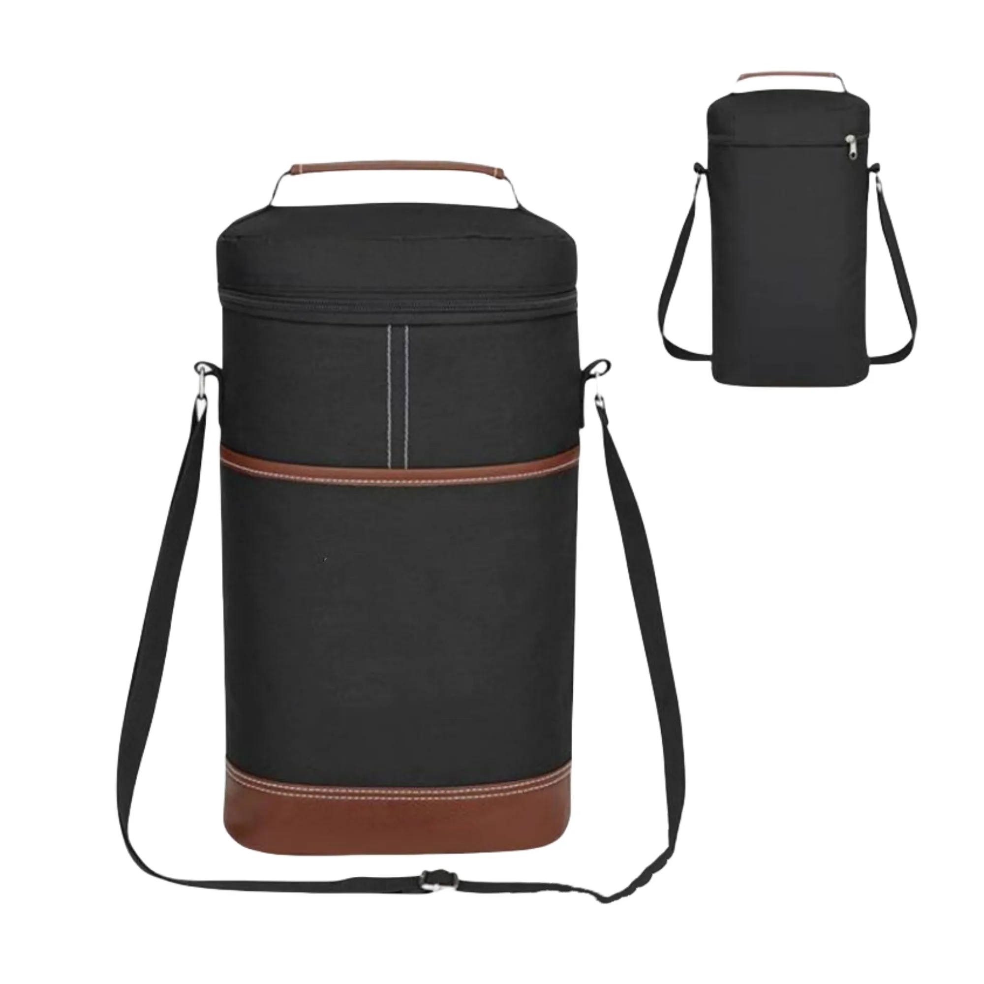 Cylinder Wine Cooler Bag Oxford Waterproof Leakproof 2